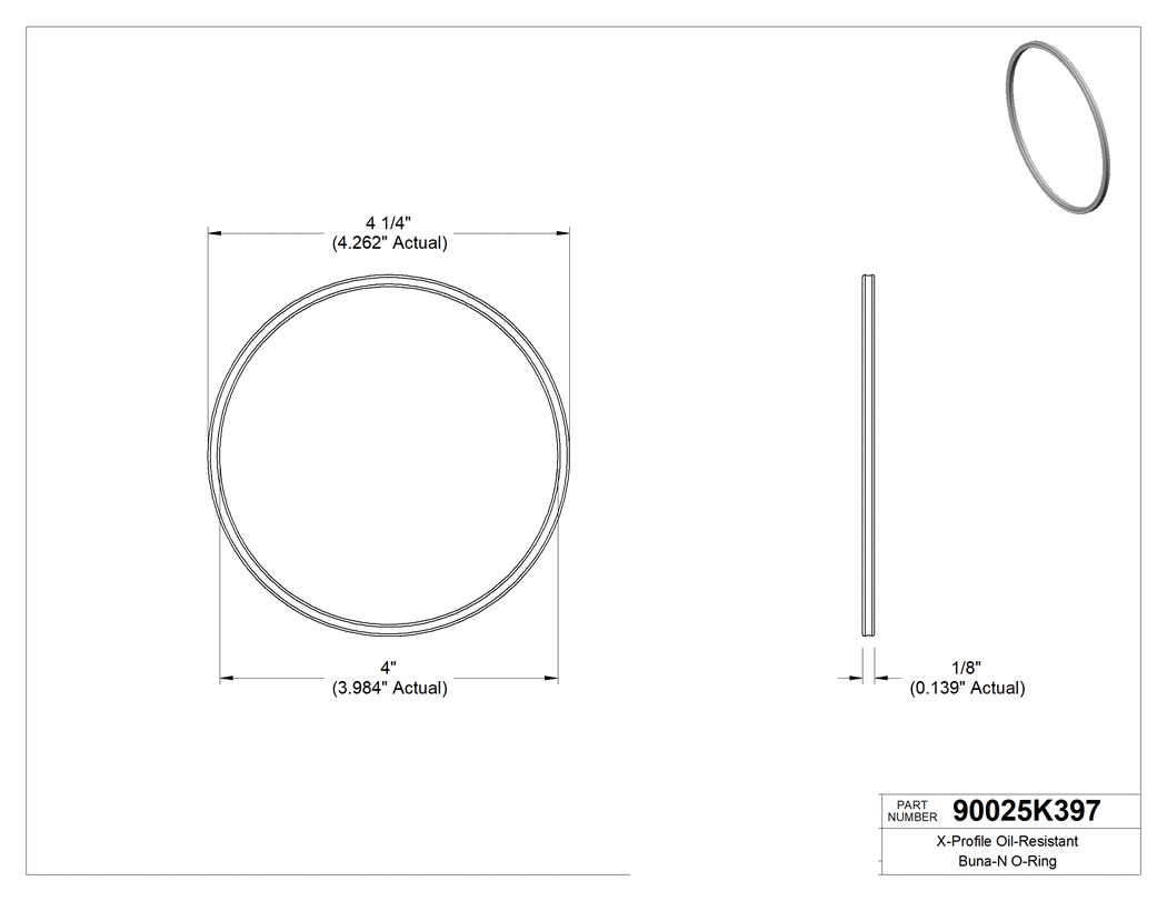 Technical drawing - 90025K397